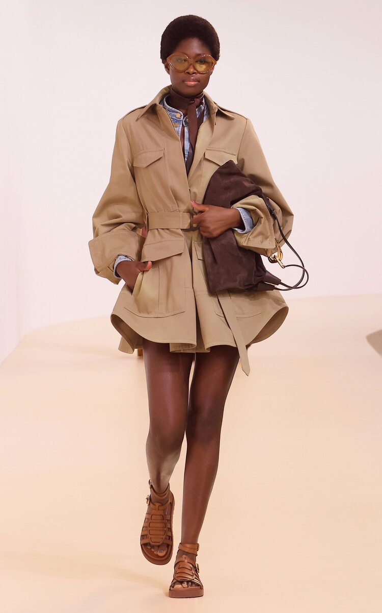 Zimmermann Illuminate Cargo Mini Dress neutral