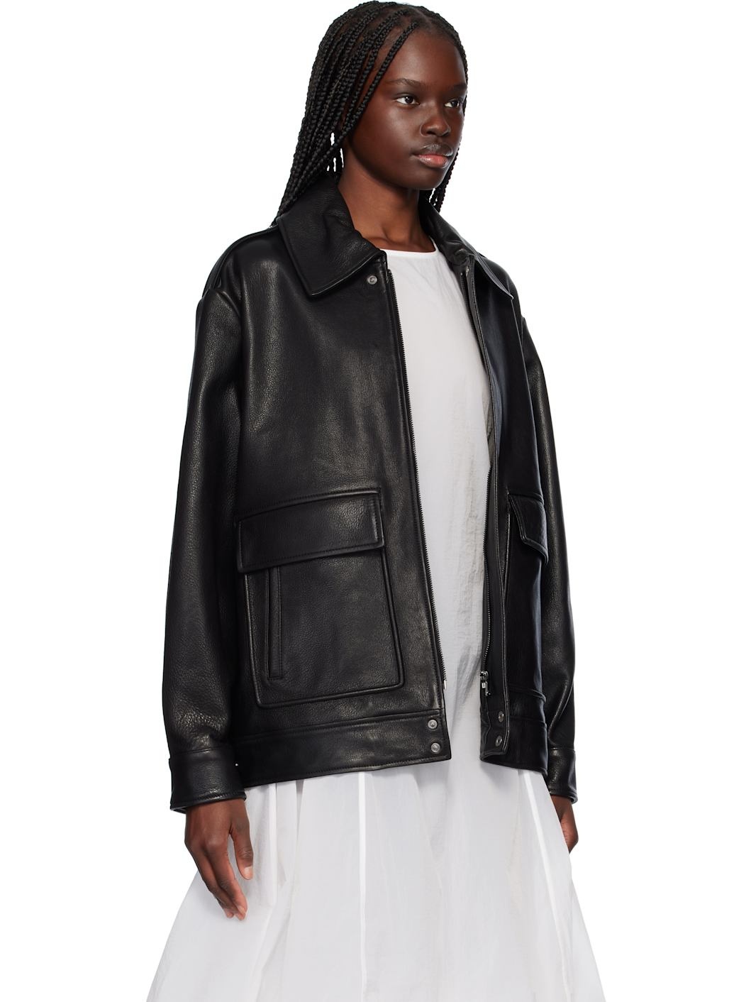 Black Drey 'The It Girl' Leather Jacket - 2