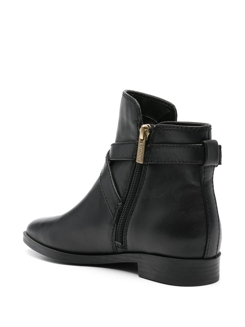 Floriza logo-plaque leather boots 3