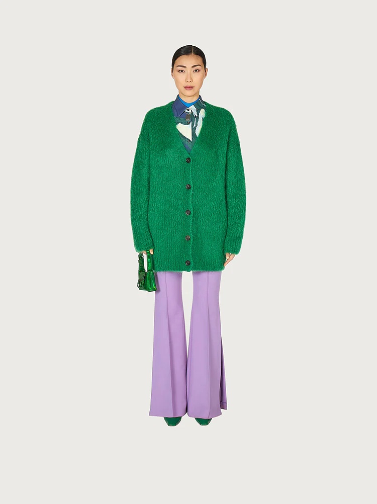 LONG MOHAIR CARDIGAN - 3