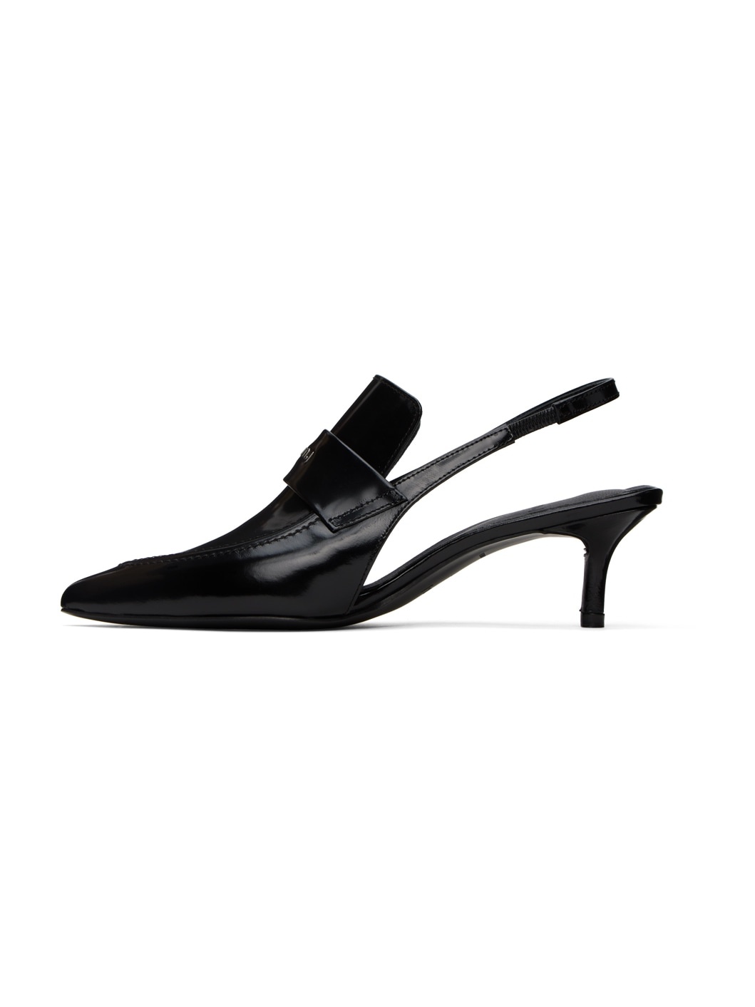 Black Slingback Heels - 3