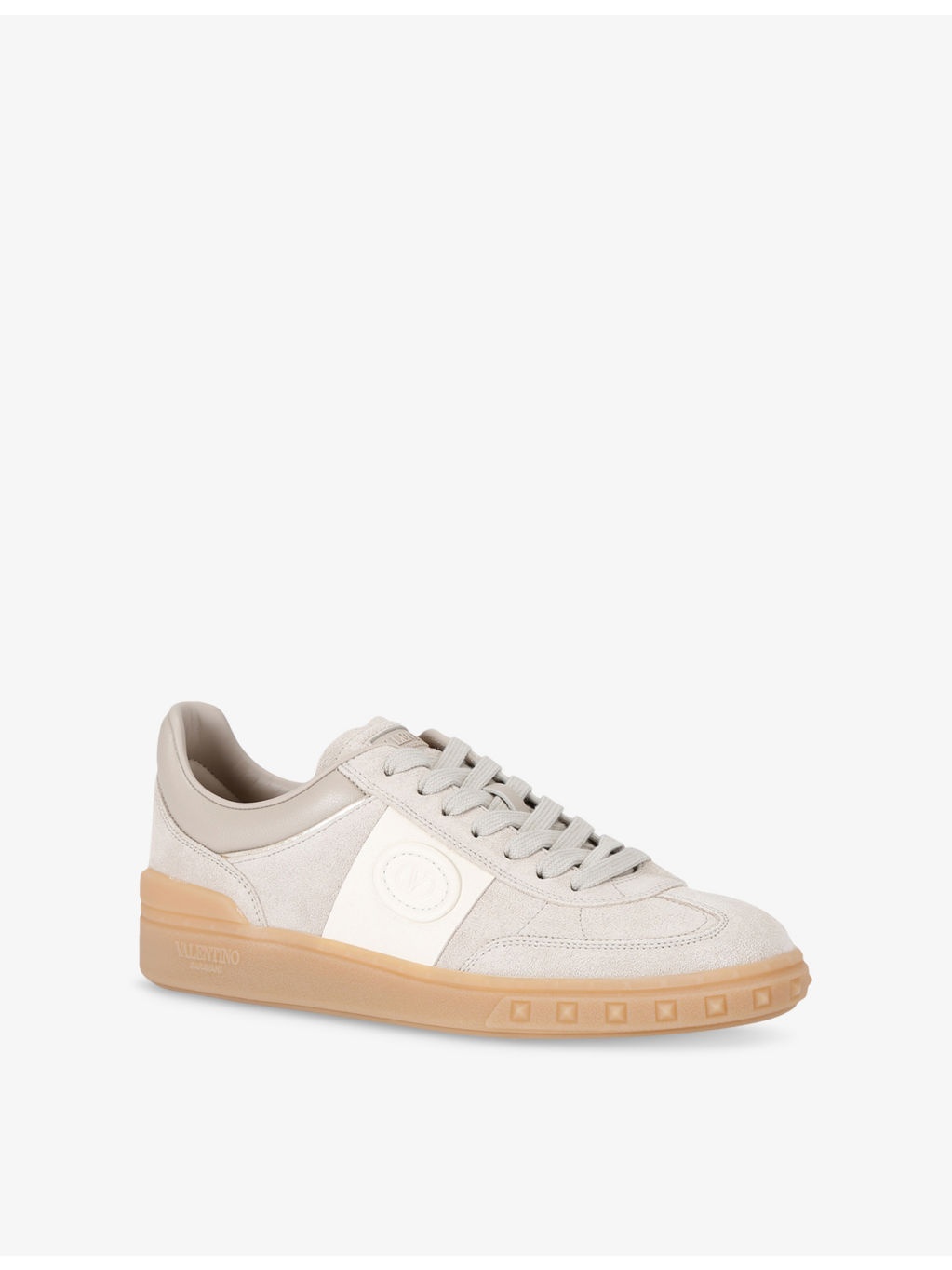 Upvillage Branded Leather Low-Top Trainers - 3