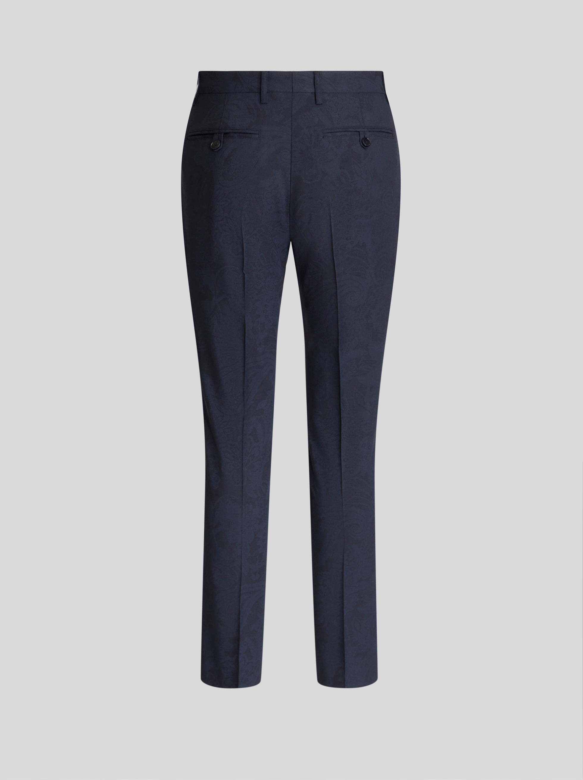 FLORAL PAISLEY VIRGIN WOOL TROUSERS - 5