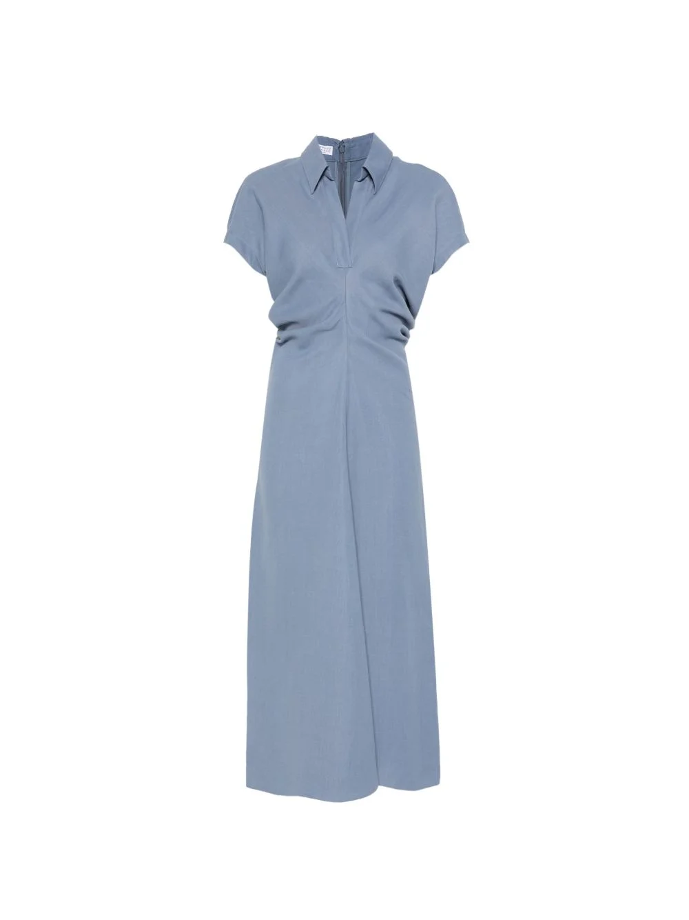 gathered-waist midi dress - 1