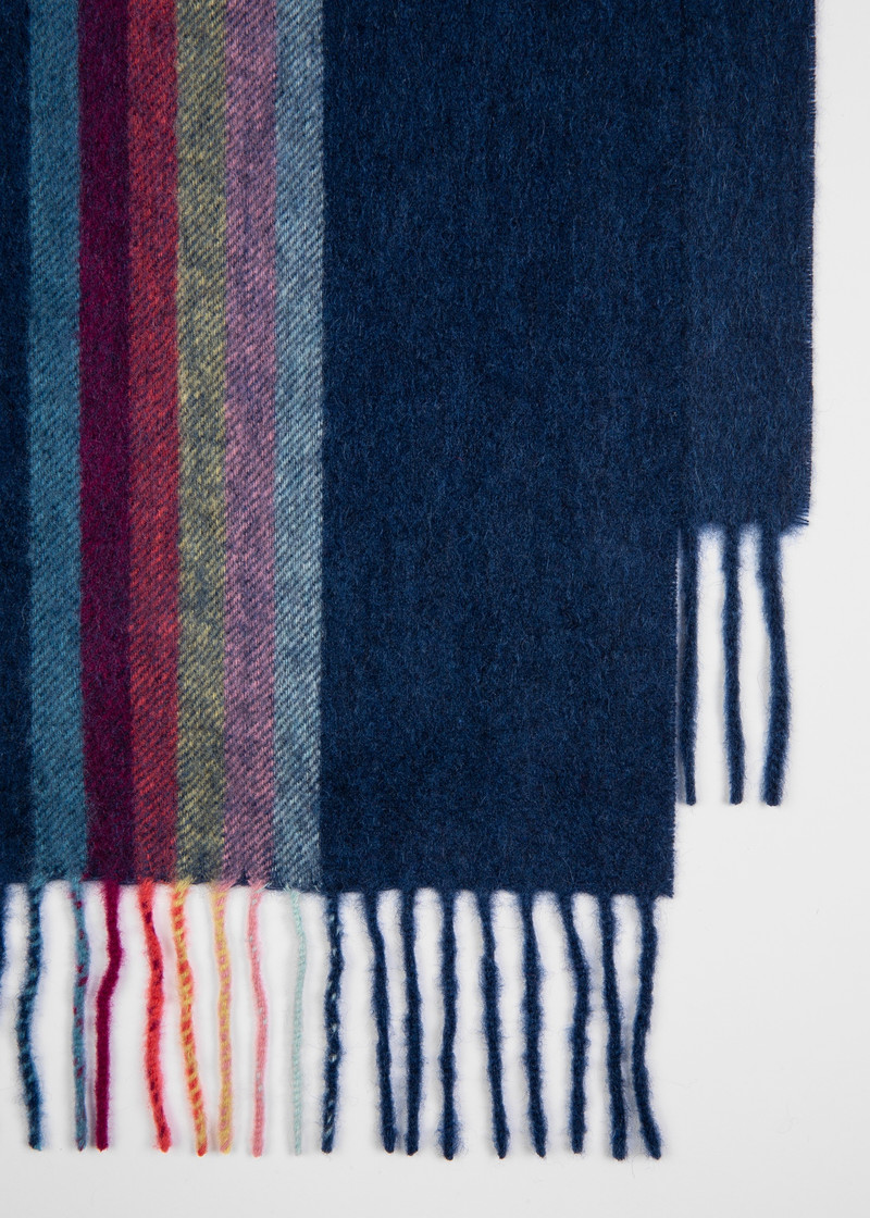 Paul Smith 'Artist Stripe' Central Band Cashmere Scarf outlook