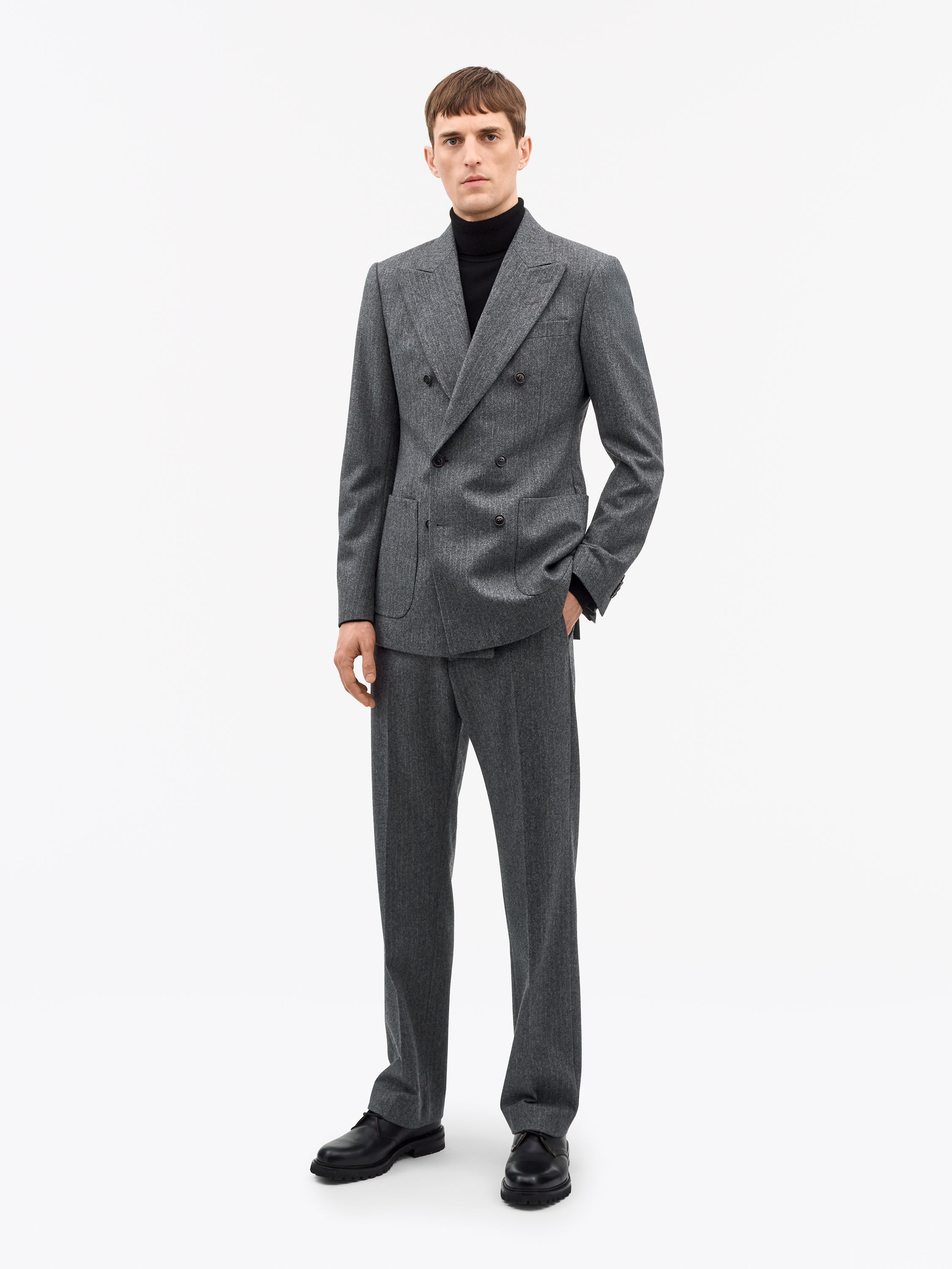 Joachim Pinstripe Wool Jacket - 2