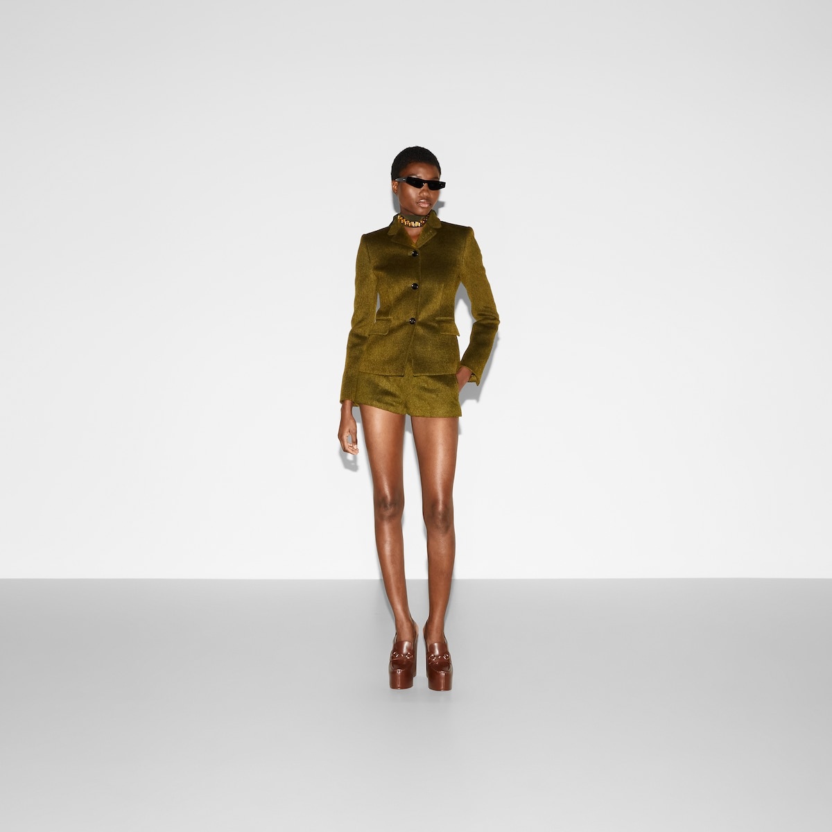 Light wool wool mohair jacket - 2
