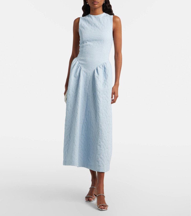 ROTATE Jacquard midi dress outlook