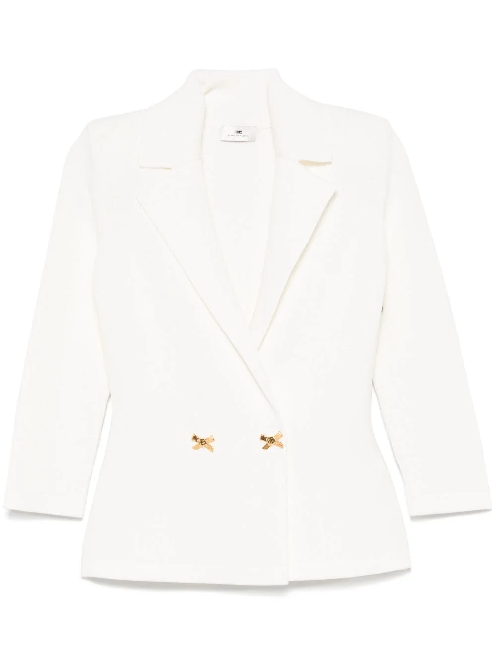 jewelled bows knit blazer - 1