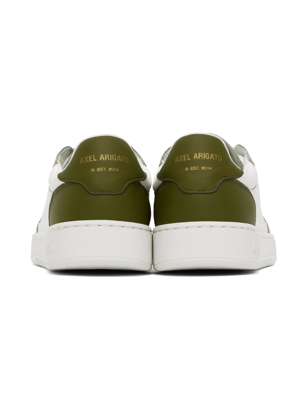 White & Green Dice Lo Sneakers - 2