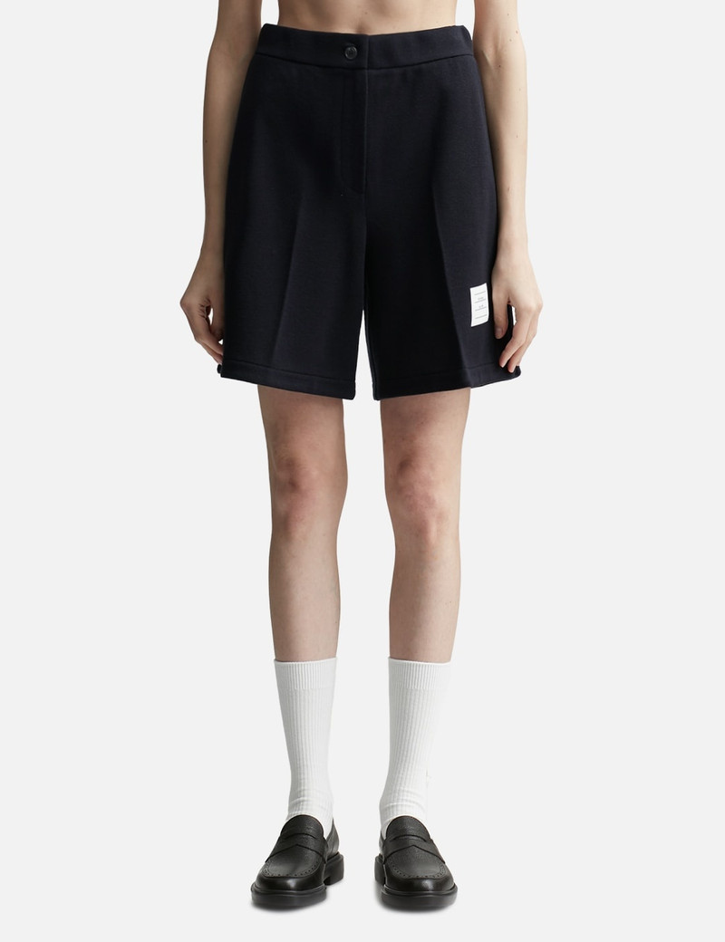 SHORTS HIGH WAISTED IN WOOL MILANO - 1