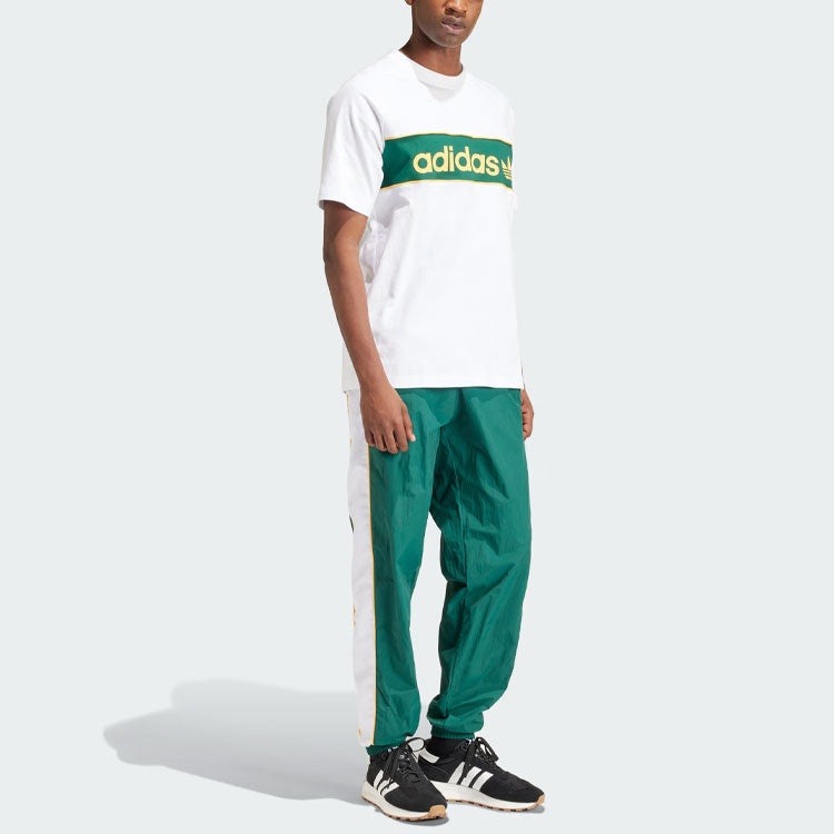 adidas originals Archive Tee 'White Green' IU0198 - 4