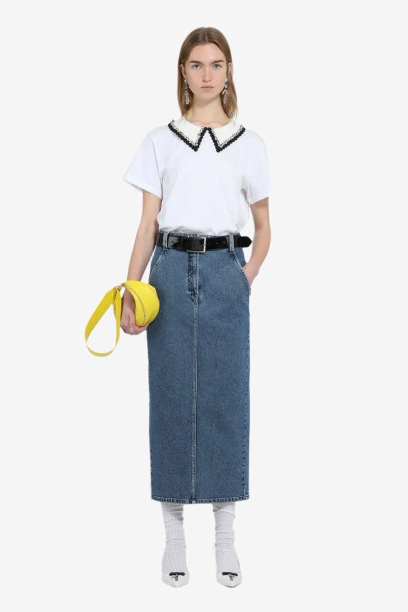T-SHIRT WITH EMBROIDERED COLLAR 4