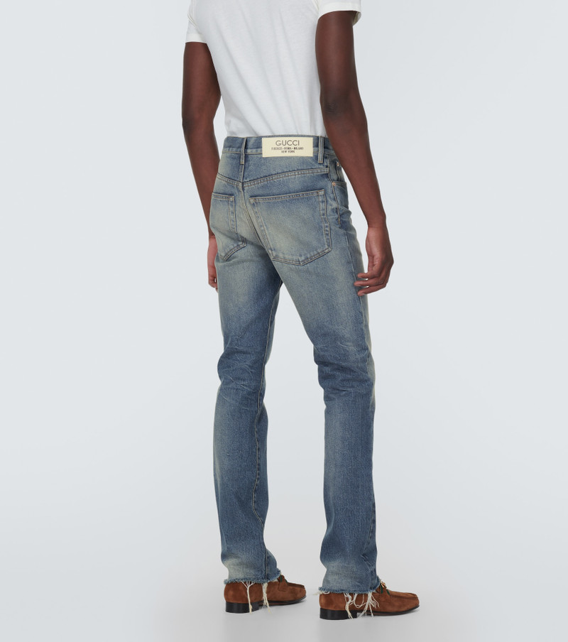Denim pant 와 레이블 4