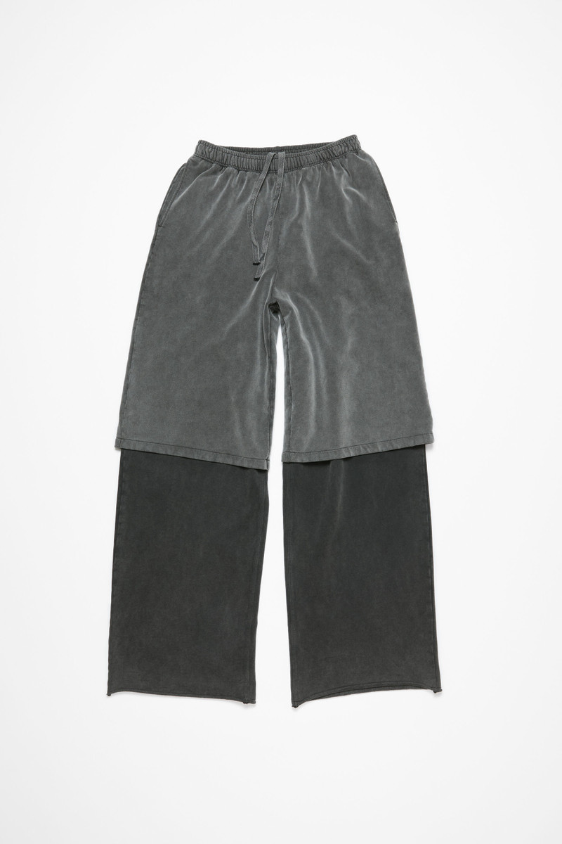 Layered trousers - Anthracite/black 1