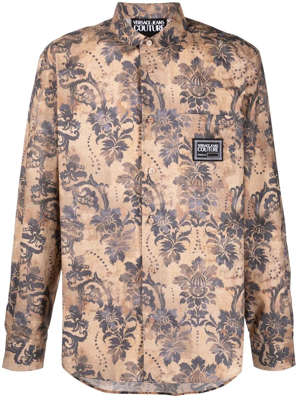 graphic-print long-sleeve shirt - 1