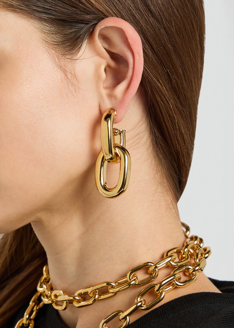Rabanne XL Link Chain Hoop Earrings - 2