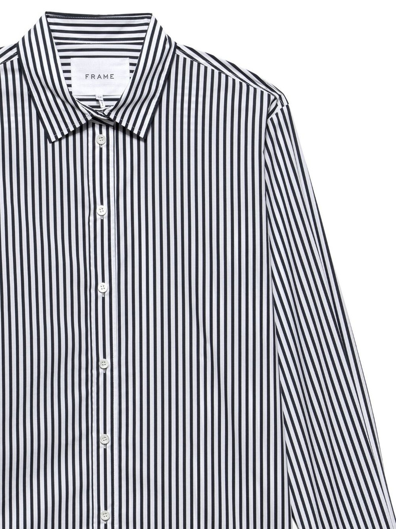 FRAME stripe-print organic-cotton shirt outlook