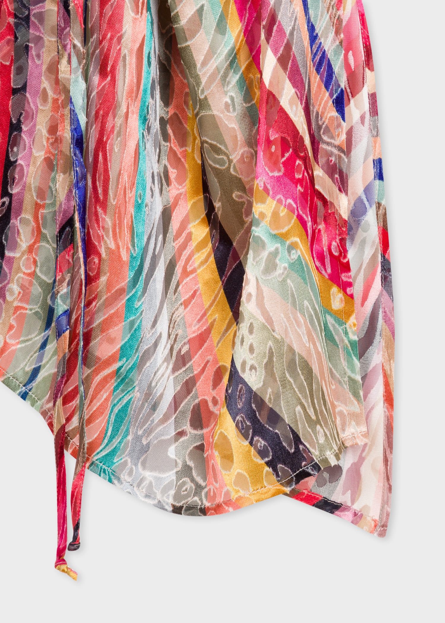 'Zebra & Swirl' Silk-Blend Kaftan - 2