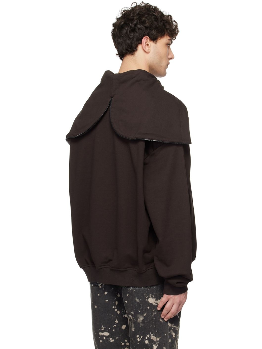 Brown Transformable Hoodie - 3