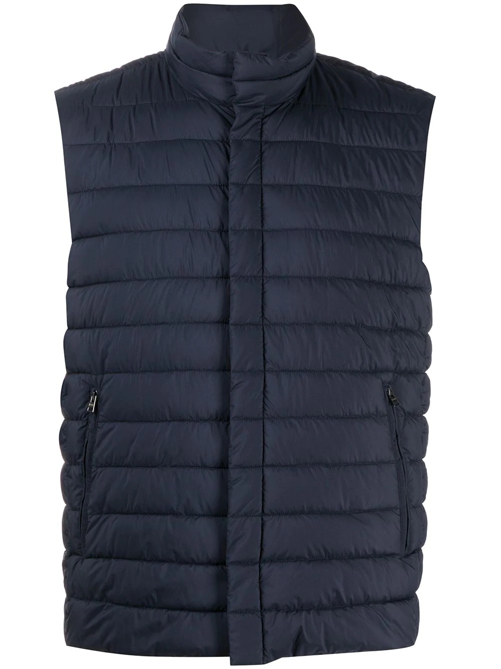 snap-button padded gilet - 1