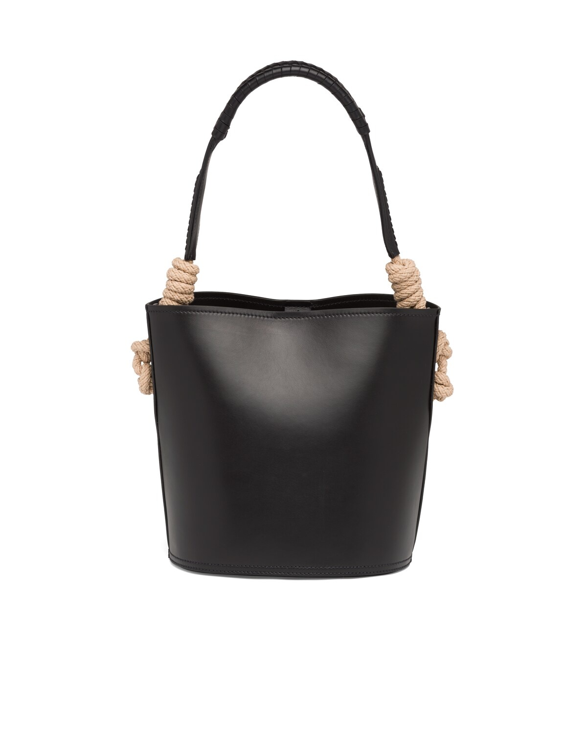 Leather Prada Tambour Bucket Bag - 4