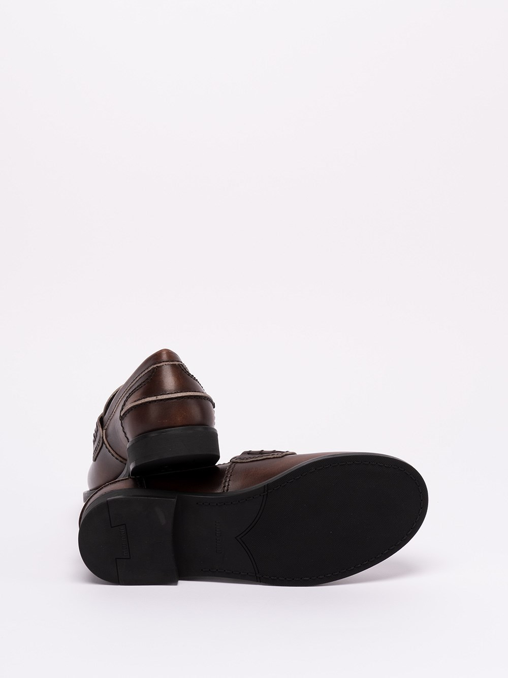 Leather `Penny` Loafers - 4