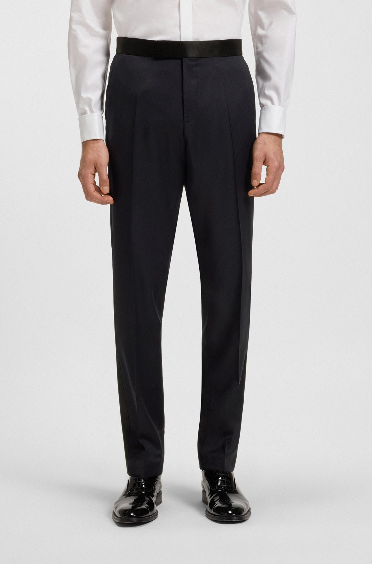 TUXEDO TROUSERS IN VIRGIN-WOOL SERGE - 2