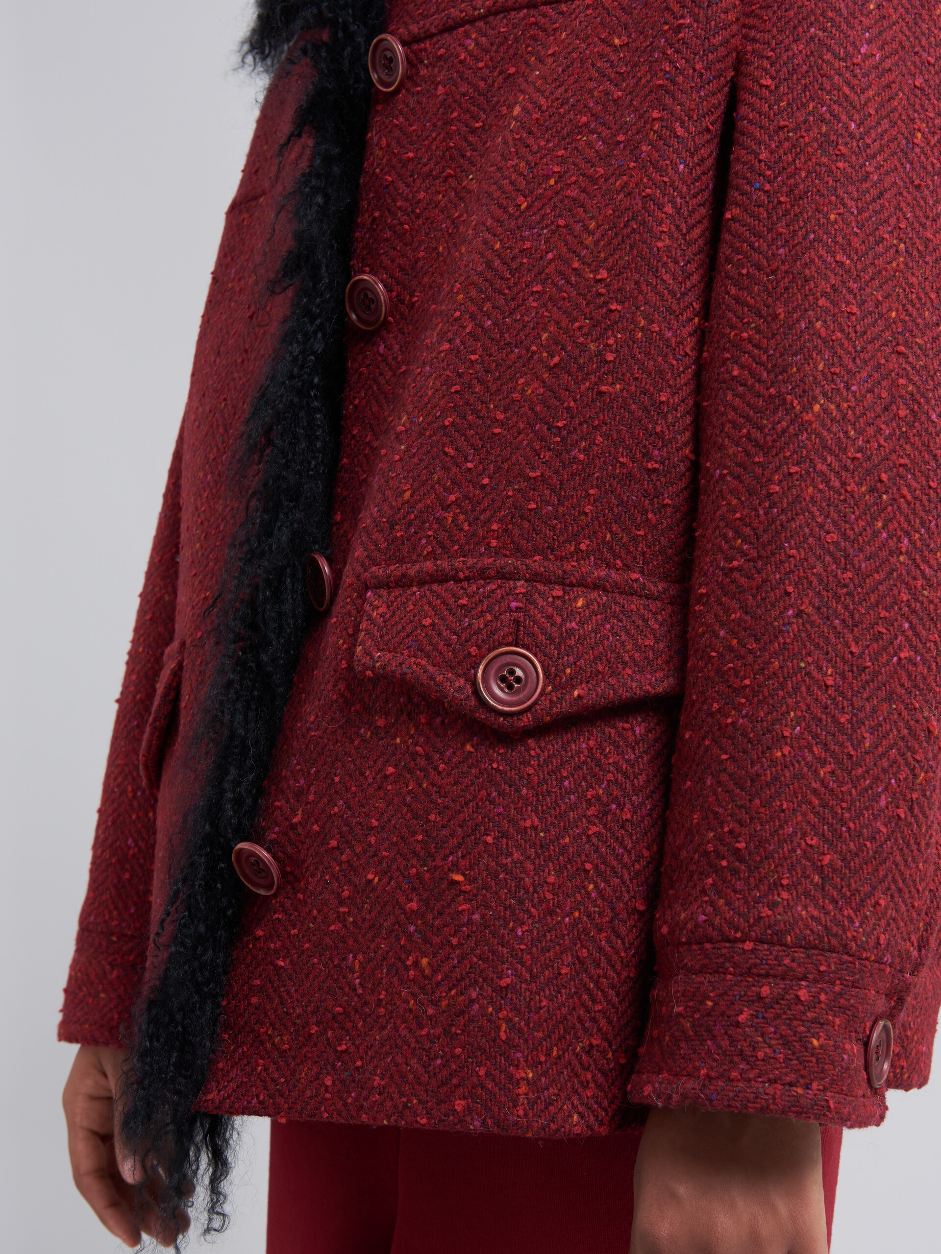 SPECKLED HERRINGBONE JACKET - 5