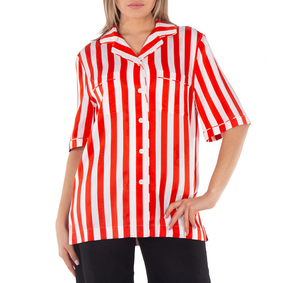 Burberry Tabi Striped Silk Pyjama Shirt - 3