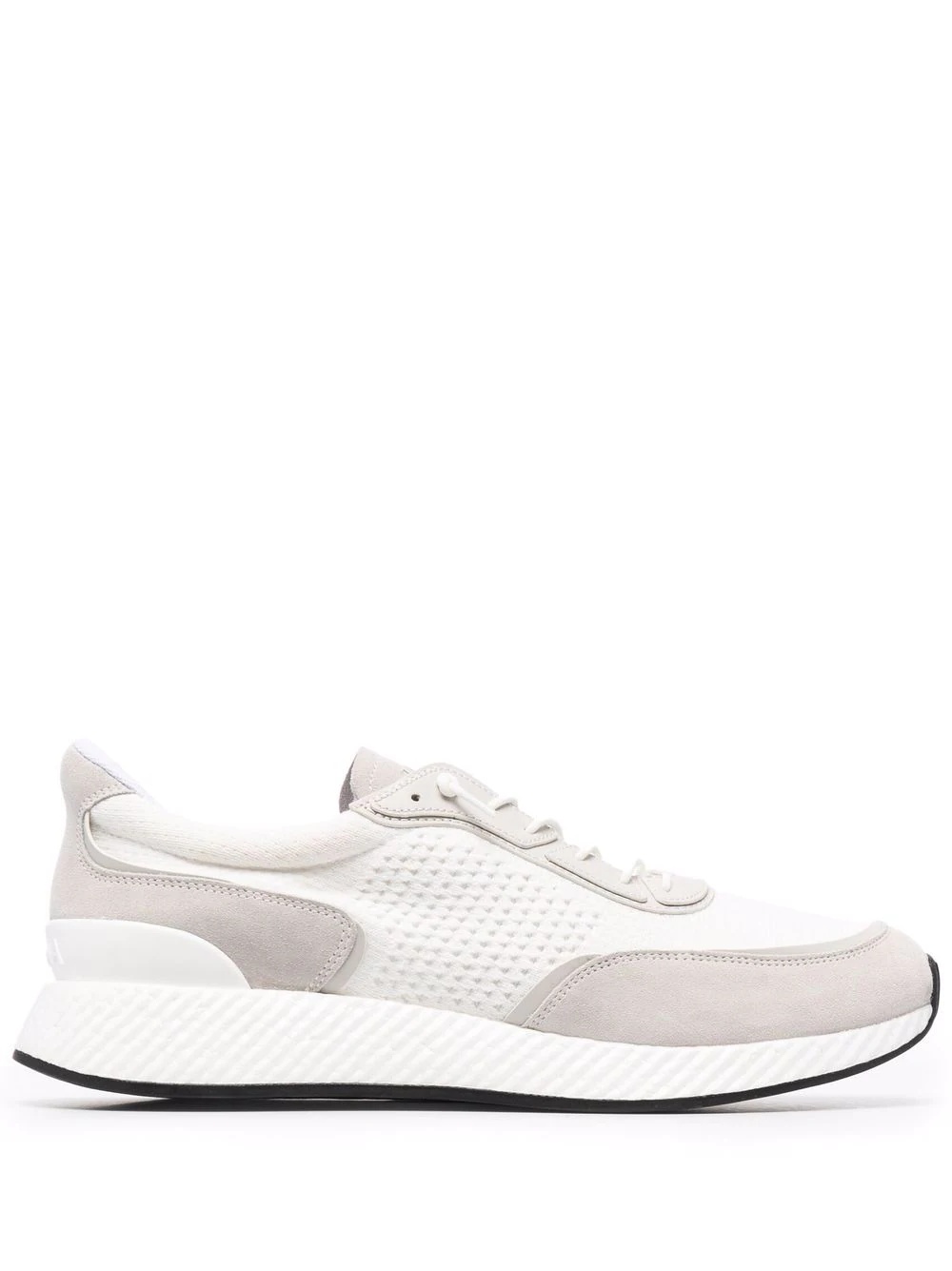 panelled mesh low-top sneakers - 1