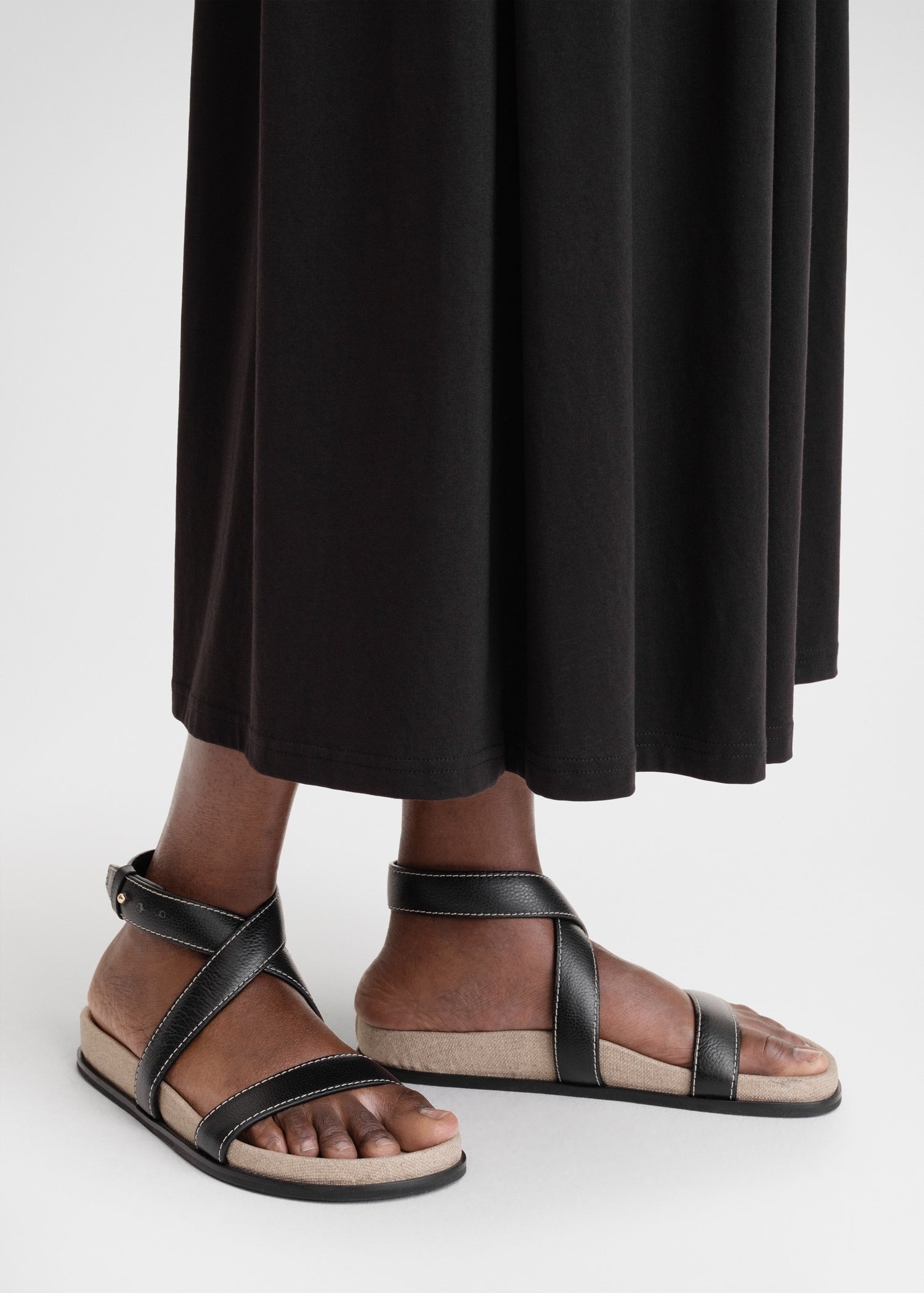 The Leather Chunky Sandal black/ecru - 3