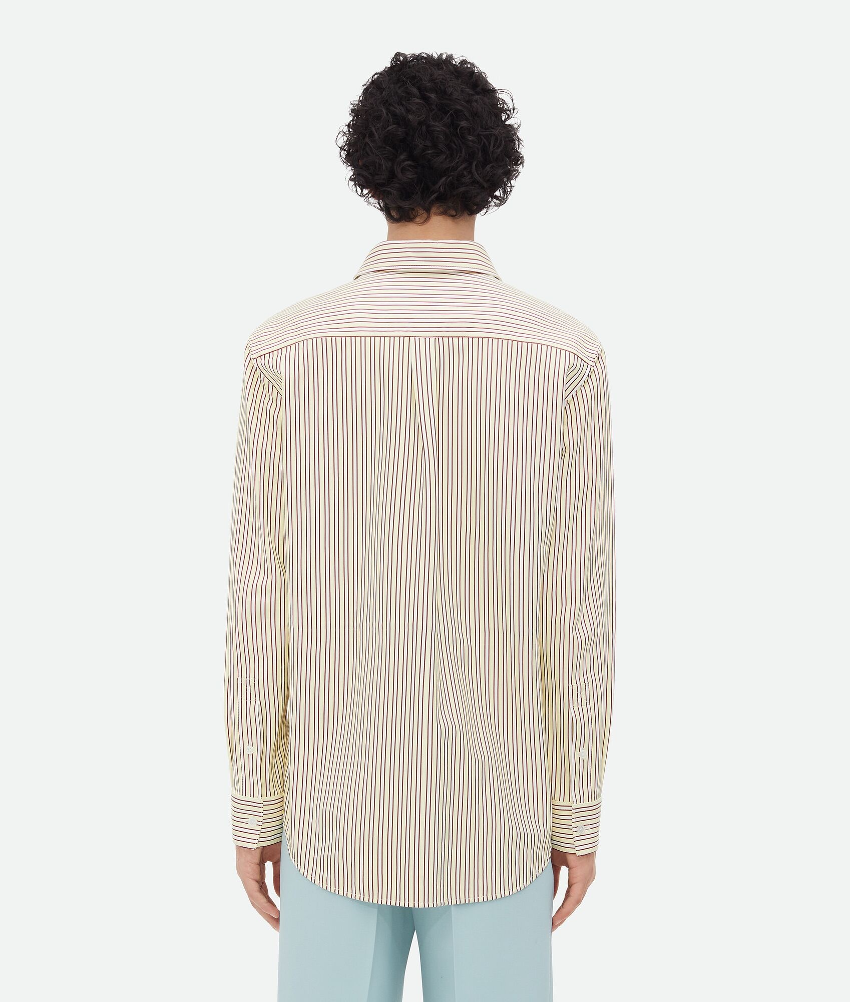 Printed Leather Striped Shirt - 3