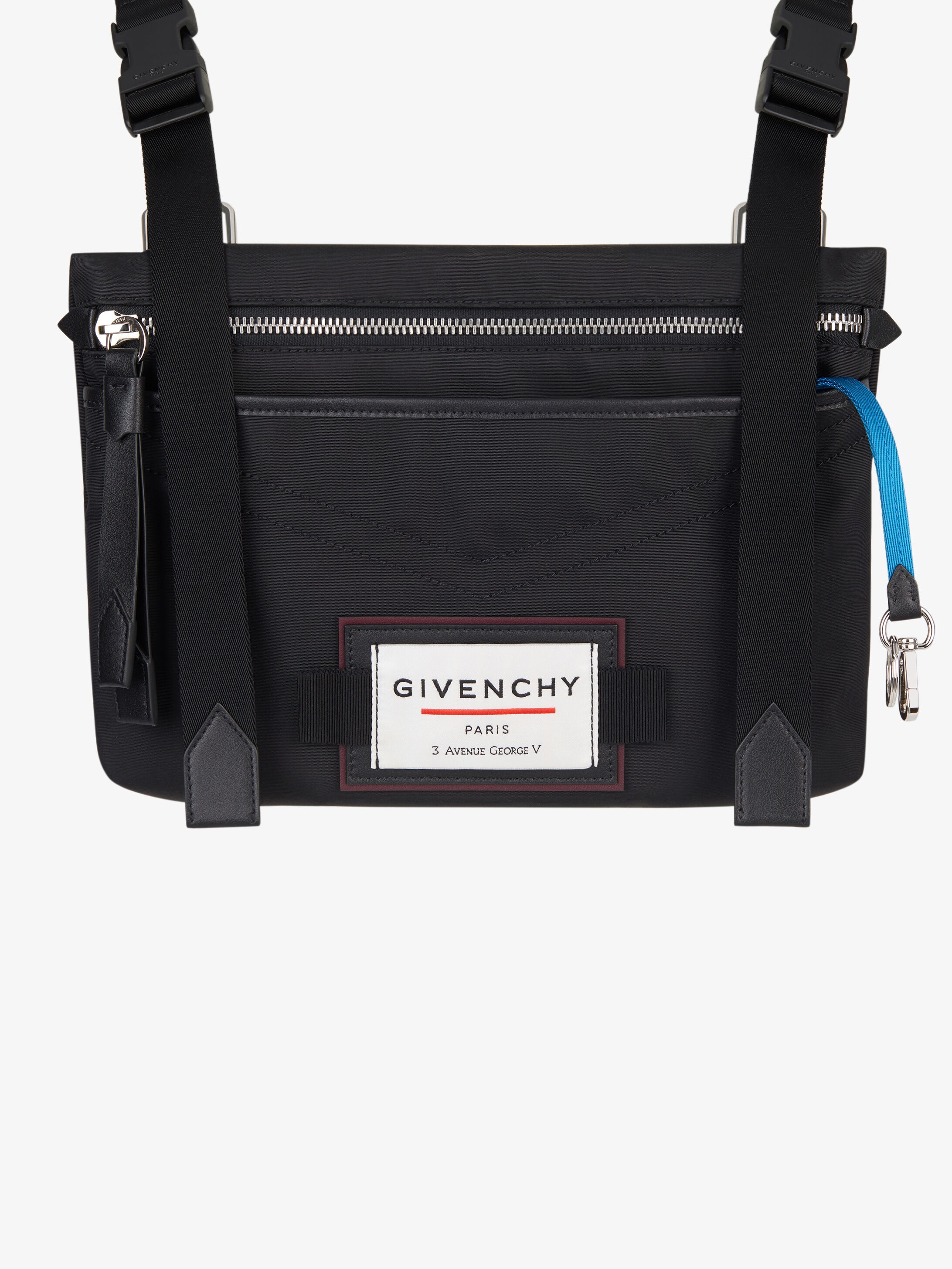 GIVENCHY Downtown flat crossbody bag in nylon - 9