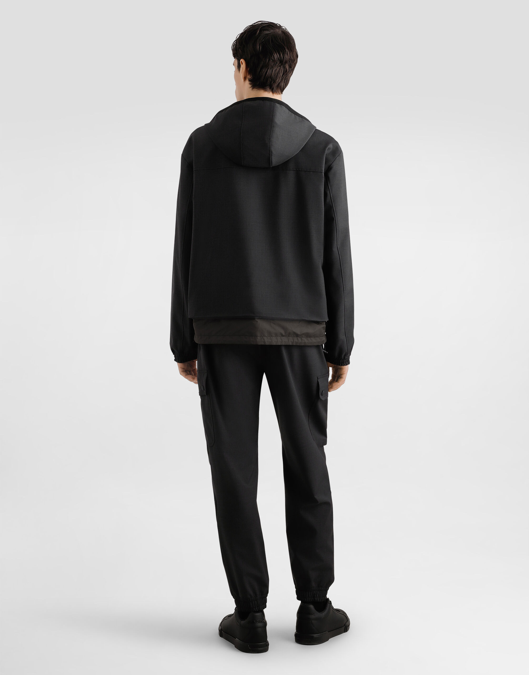 Wool canvas hooded jacket - 3