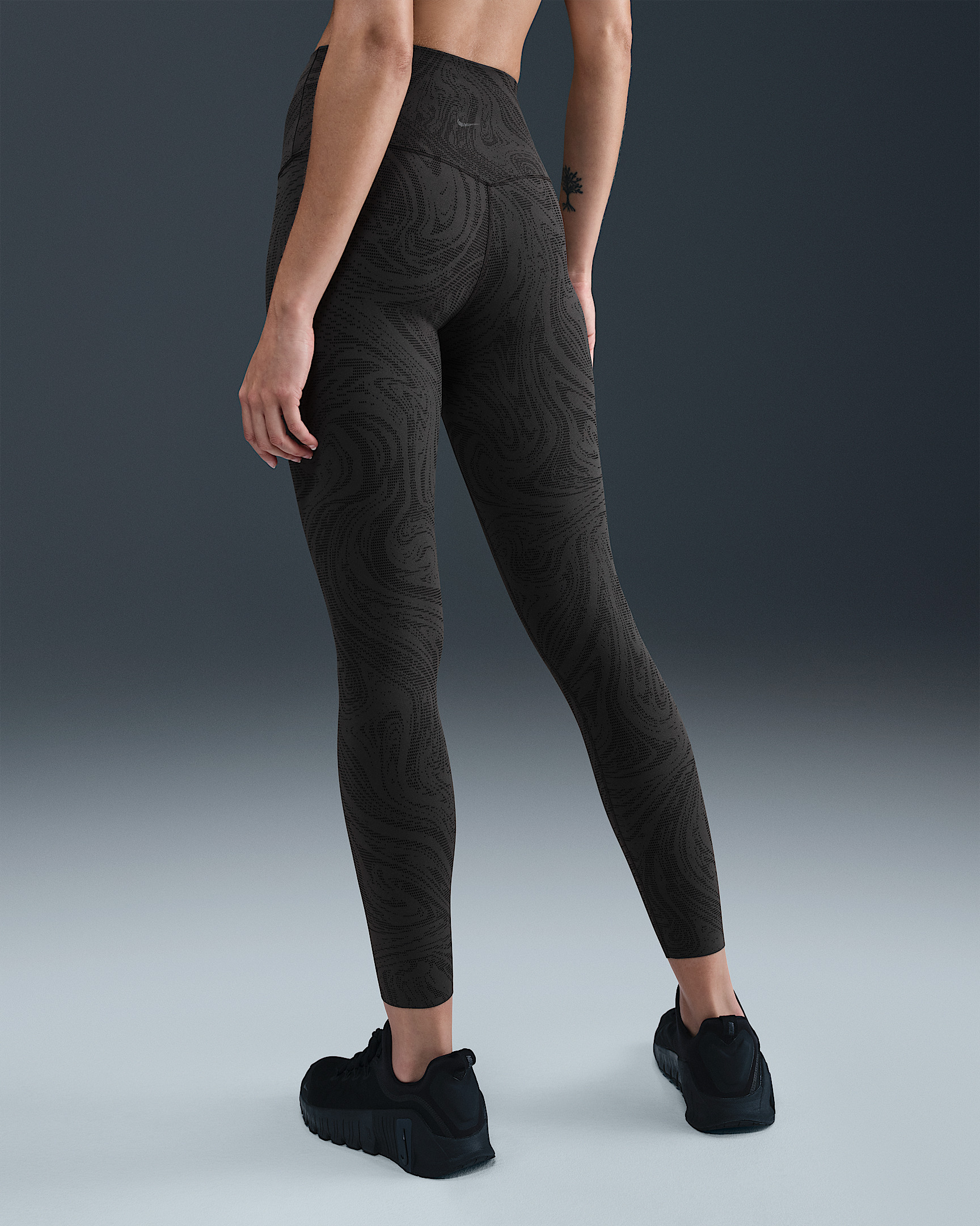 Nike Zenvy Women's Gentle-Support High-Waisted 7/8 Printed Leggings - 3