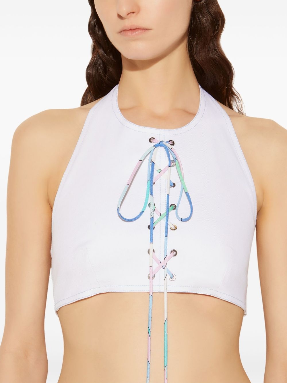 lace-up top - 5