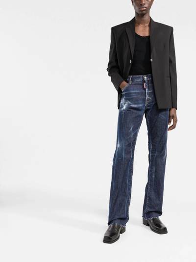 DSQUARED2 bleach-effect straight-leg jeans outlook