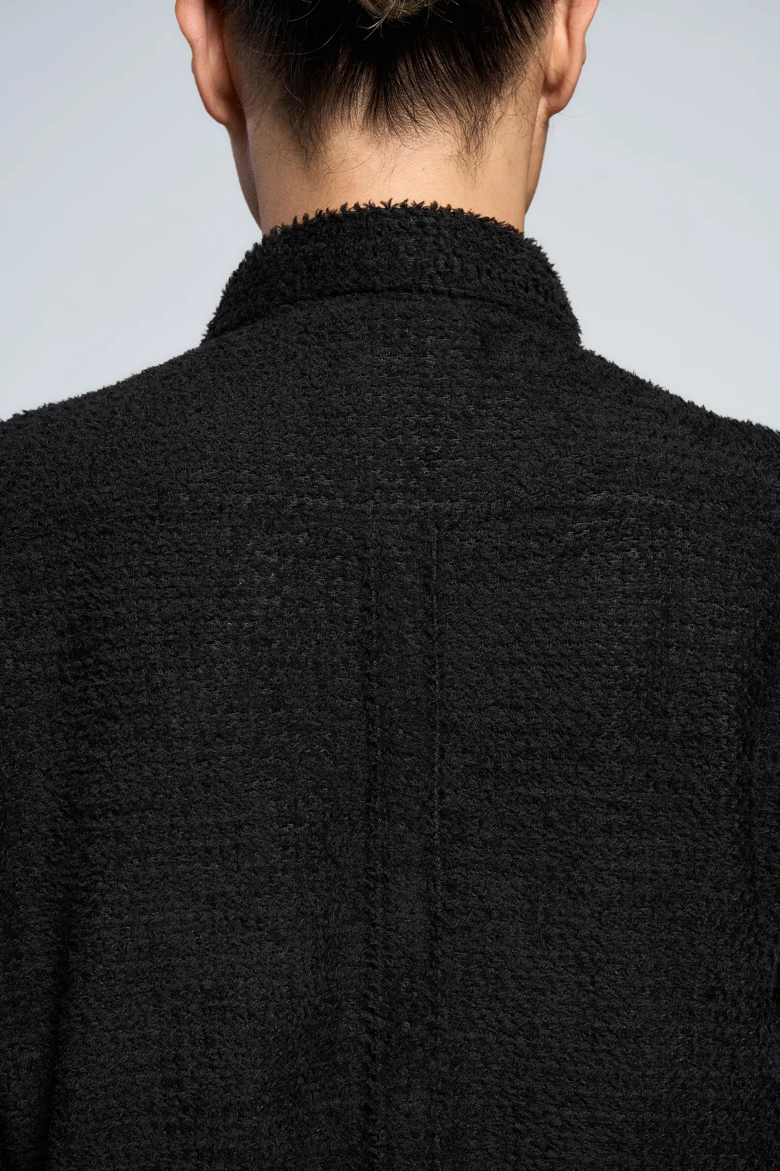 LA1-AD Lofted Knit Fiber Long Sleeve Shirt Black - 19