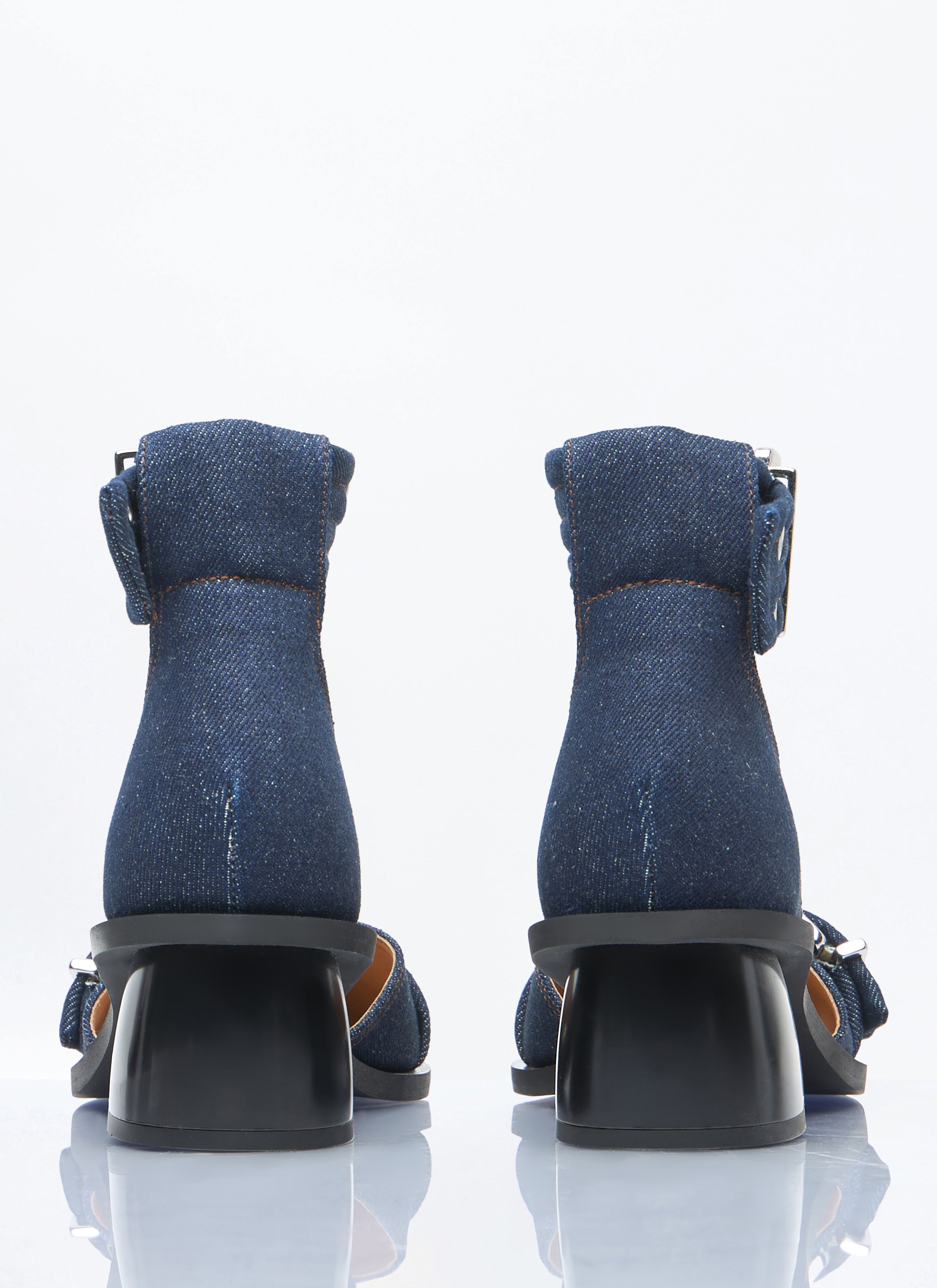 Feminine Buckle Open Cut Pumps - 4