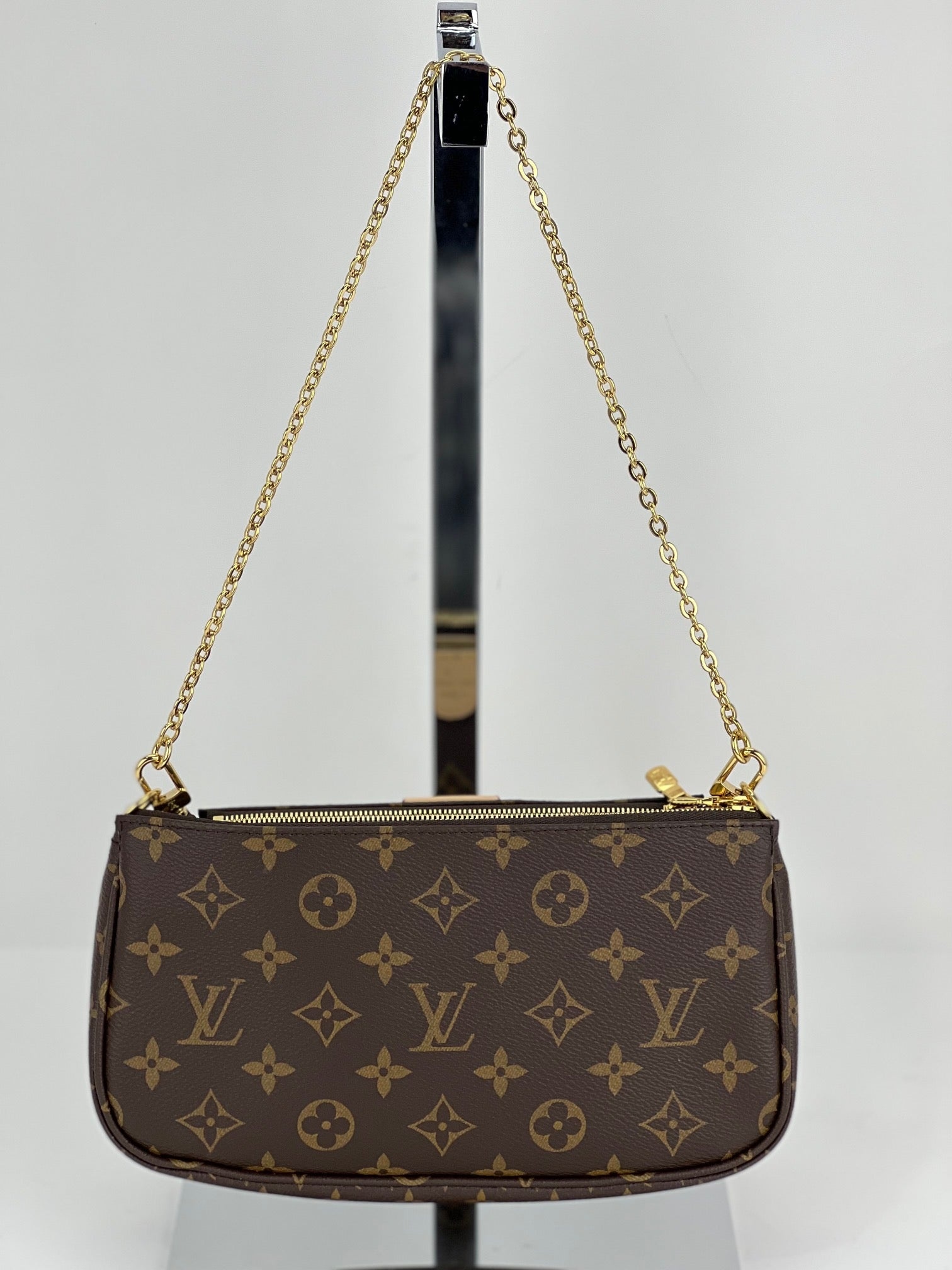 Louis Vuitton Multi Pochette Accessoires Monogram Canvas Brown Preowned - 3