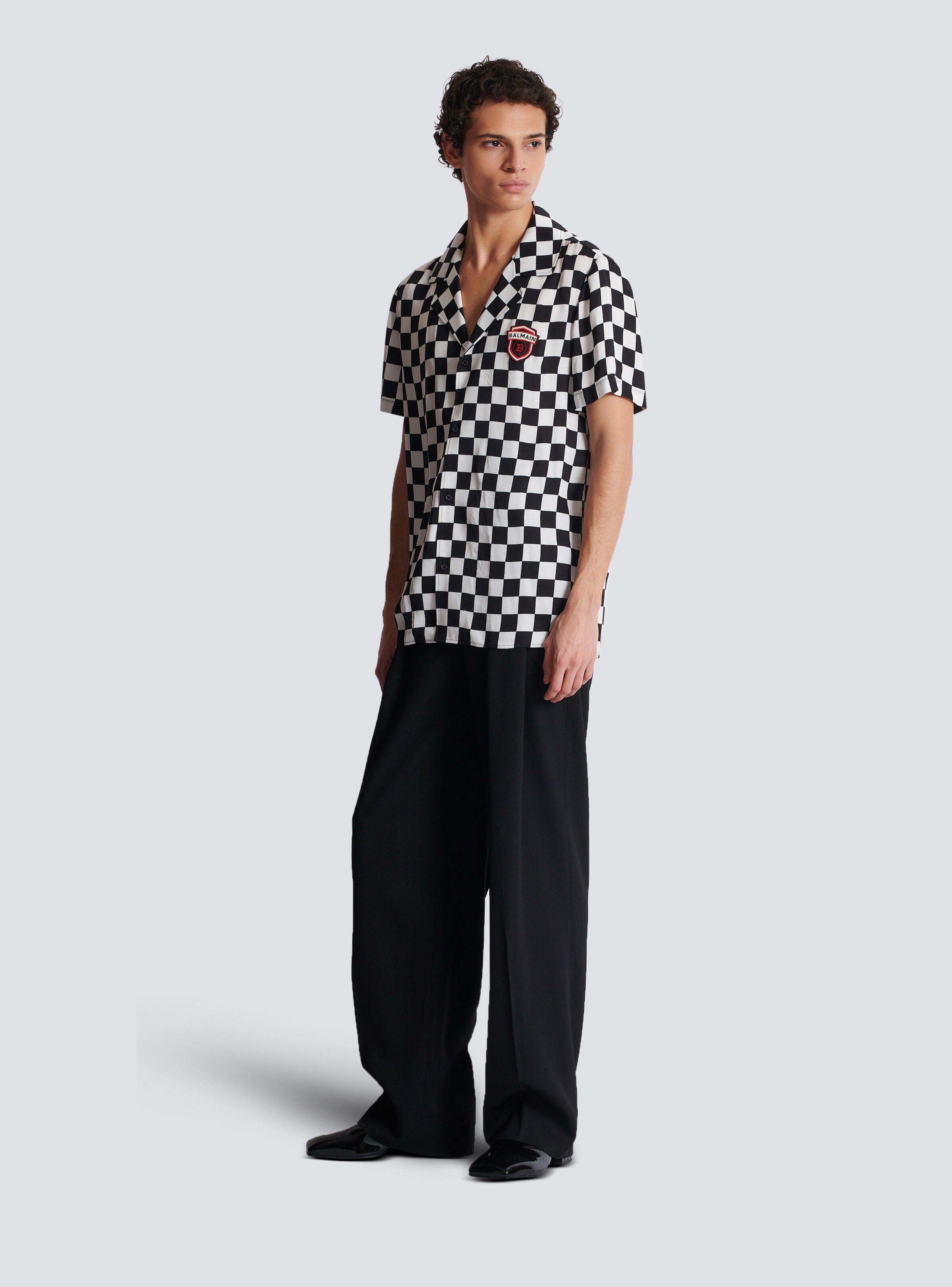Satin Balmain Racing pyjama shirt - 2
