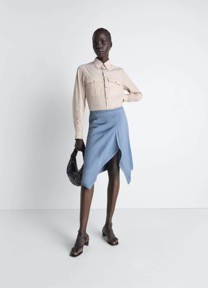 Lemaire CHEST-POCKET FITTED SHIRT IN CREPE COTTON outlook