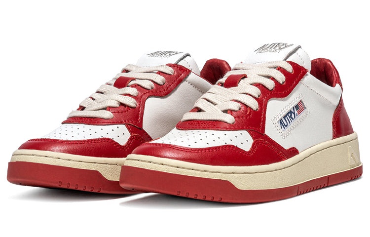 (WMNS) Autry Medalist Low Leather 'Red White' AULW-WB02 - 2