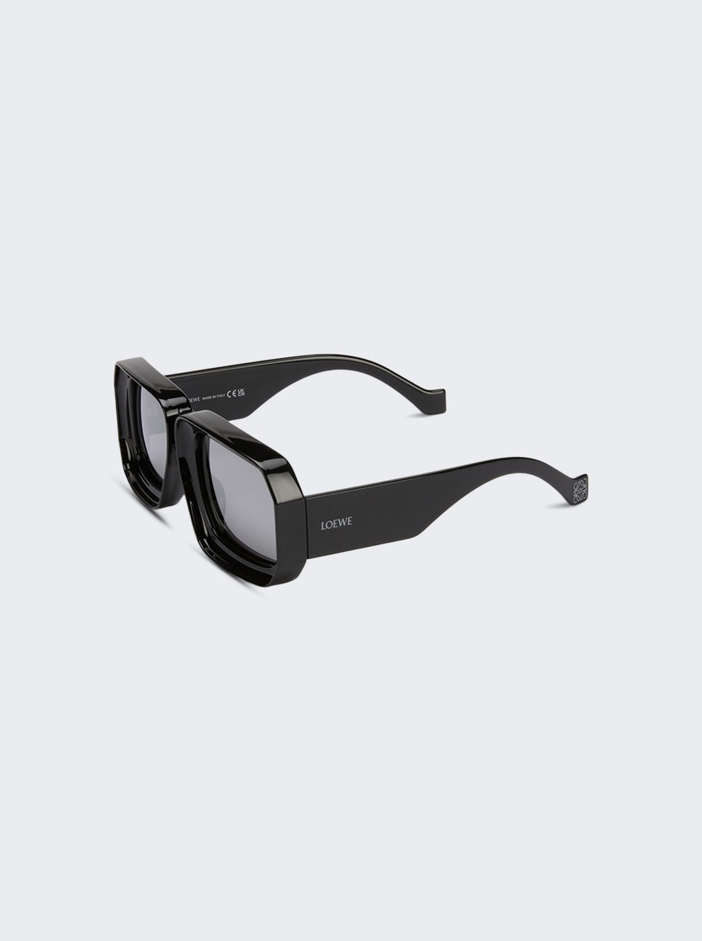 Paula's Ibiza Dive In Mask Sunglasses Shiny Black - 2