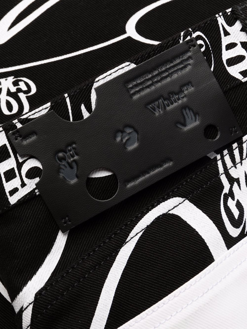 x Katsu printed straight-leg jeans 7