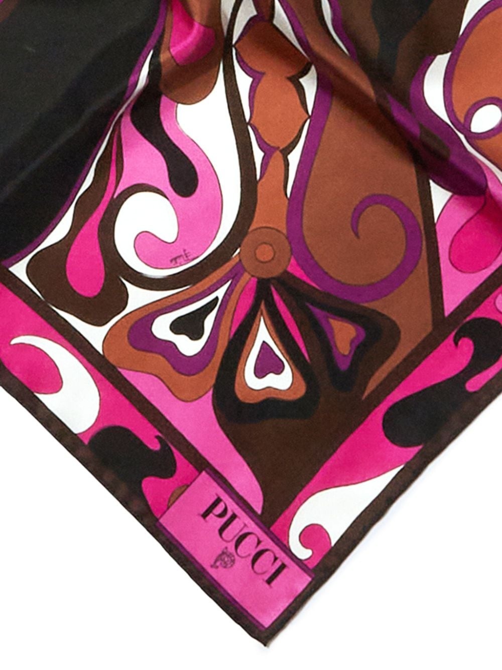 small Orchidee-print silk scarf - 3