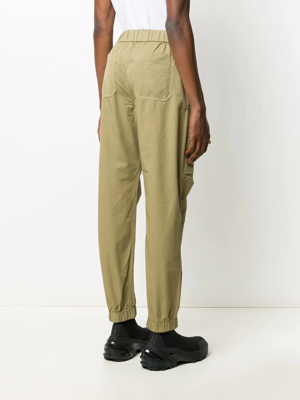 logo-print utility trousers - 4