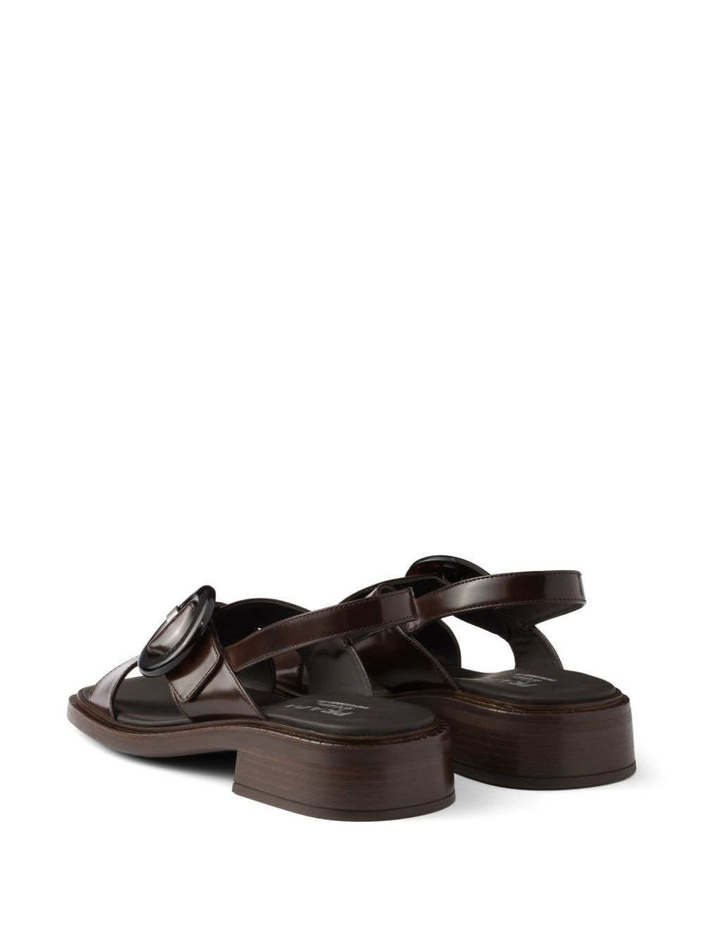 Prada Women Leather Slingback Sandals - 4