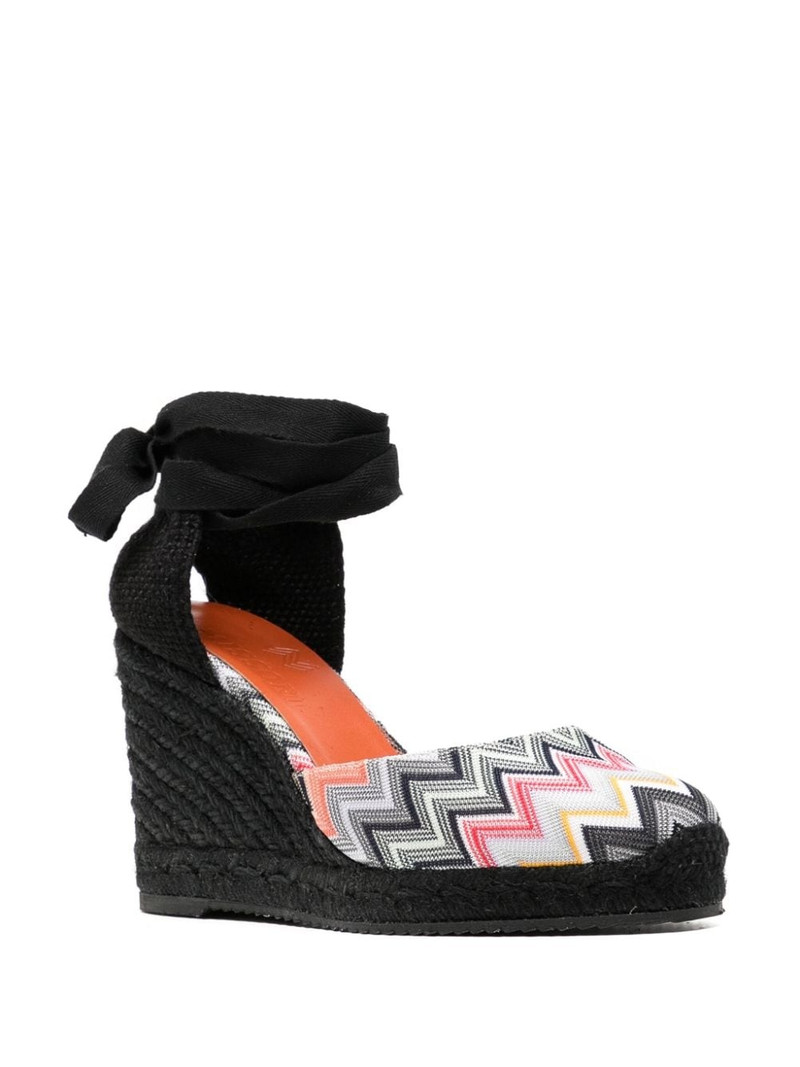 Missoni 100mm zigzag-pattern espadrilles outlook
